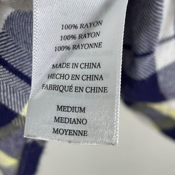 Rails Womens Medium Plaid Button Up Shirt Long Sleeve Flannel Top - Picture 5 of 9